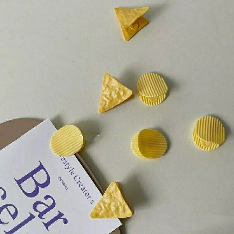 

Klip Kertas Paper Clip Set (2pcs) Bentuk PotatoChip LucuUnik SimplePraktis Serbaguna Decor Stationery