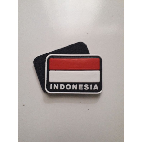 Emblem Patch Rubber Bendera indonesia/palestina/Garuda