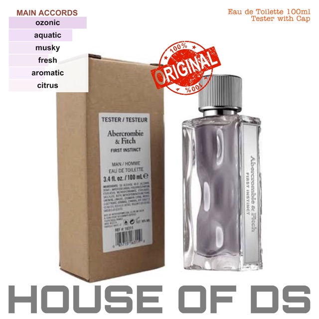 Parfum Abercrombie & Fitch First Instinct EDT 100ml TESTER with Cap