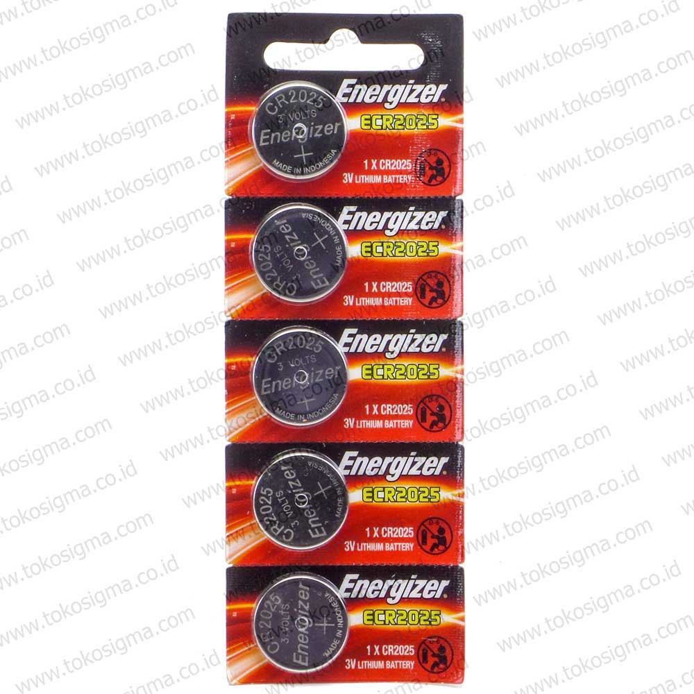 ENERGIZER CR 2025 3V LITHIUM COIN CELL BATTERY - Baterai koin kancing CR2025 ISI 2 PCS