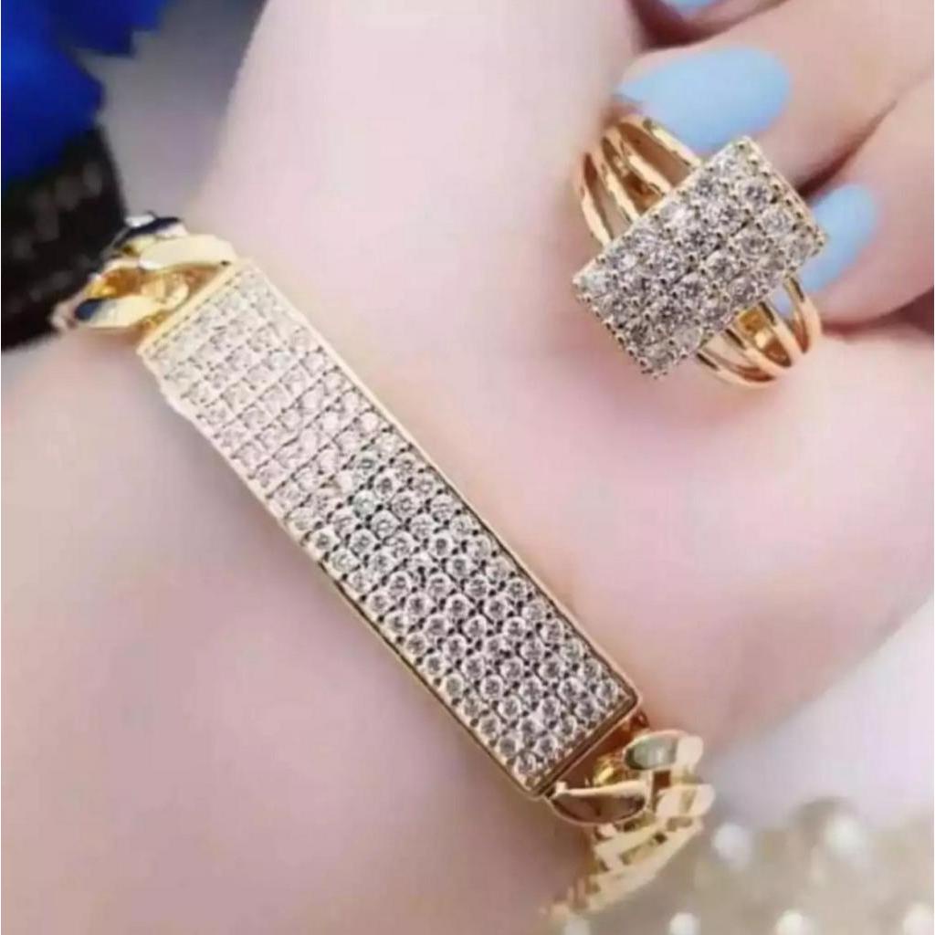 gelang wanita xuping plat mata free cincin xuping gold best seller