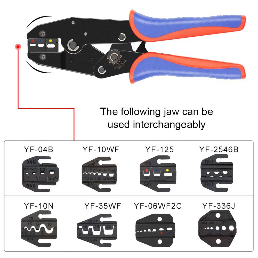 Populer Ferrule Crimp Sets YF-06WF2C YF-03C Konektor Alat Tukang Listrik Wire Terminal Insert Spring Wire Crimper Tool