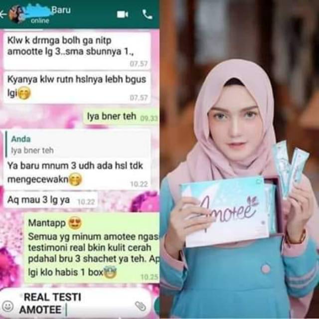 Amotee Collagen Pemutih 20 Saset