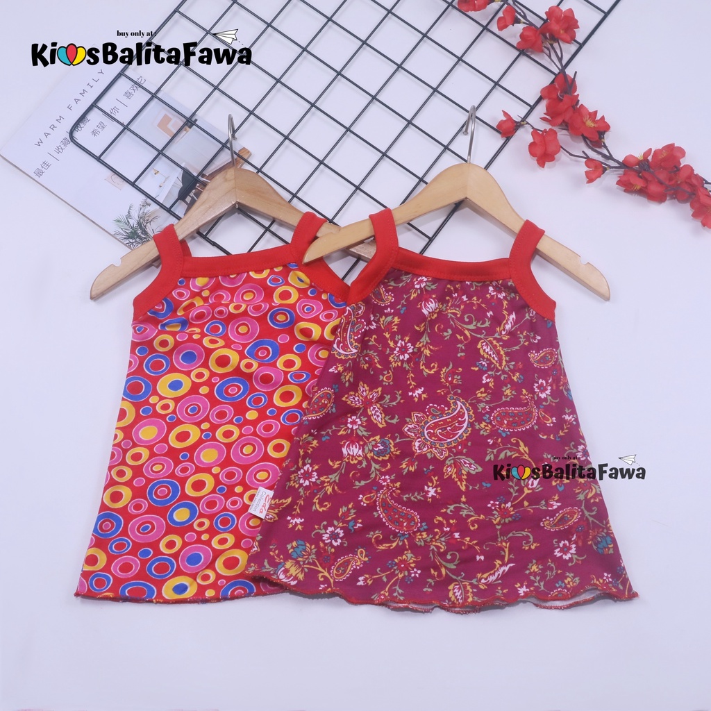 Tanktop Dress Bayi 0-12 Bulan / Baju Tidur Baby Girl Adem Bahan Kaos Daster Meylan Grosir Perempuan babycinnamon