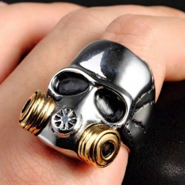 Cincin tengkorak cincin pria cincin titanium ring Skull