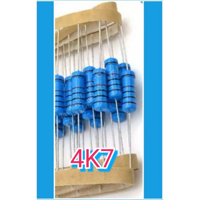 ANEKA NILAI , RESISTOR , 2 WAT METAL FILM 1% (1pcs)