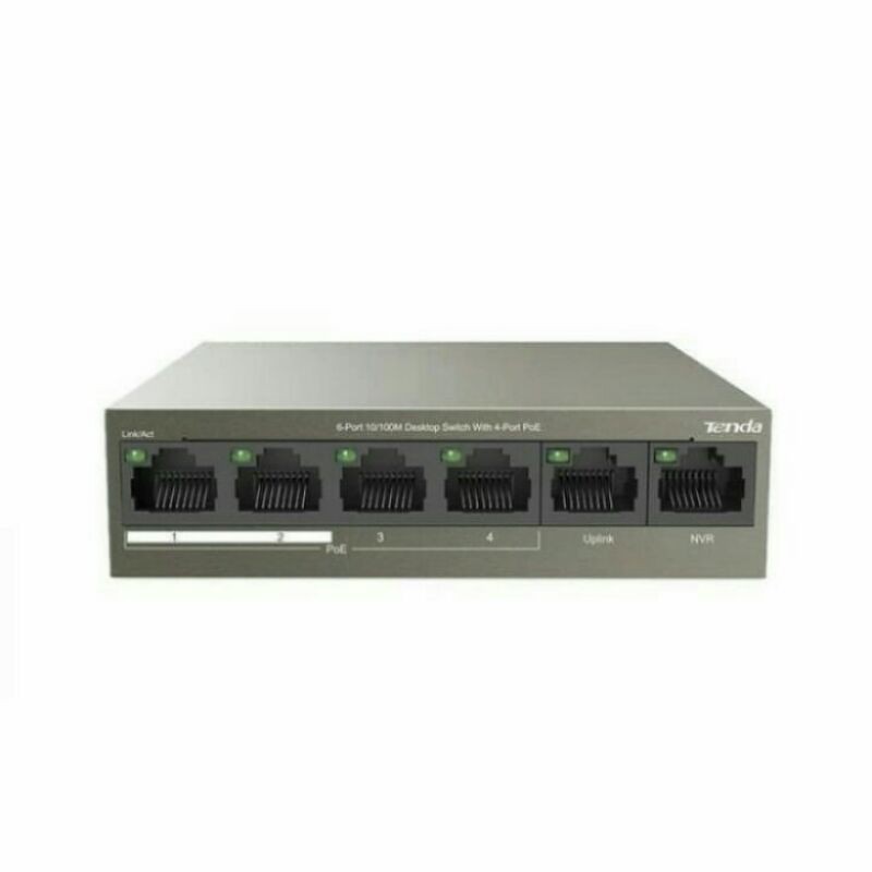 TENDA TEF1106P | Switch POE 2Port UPLINK 10/100Mbps 6Port POE 63W