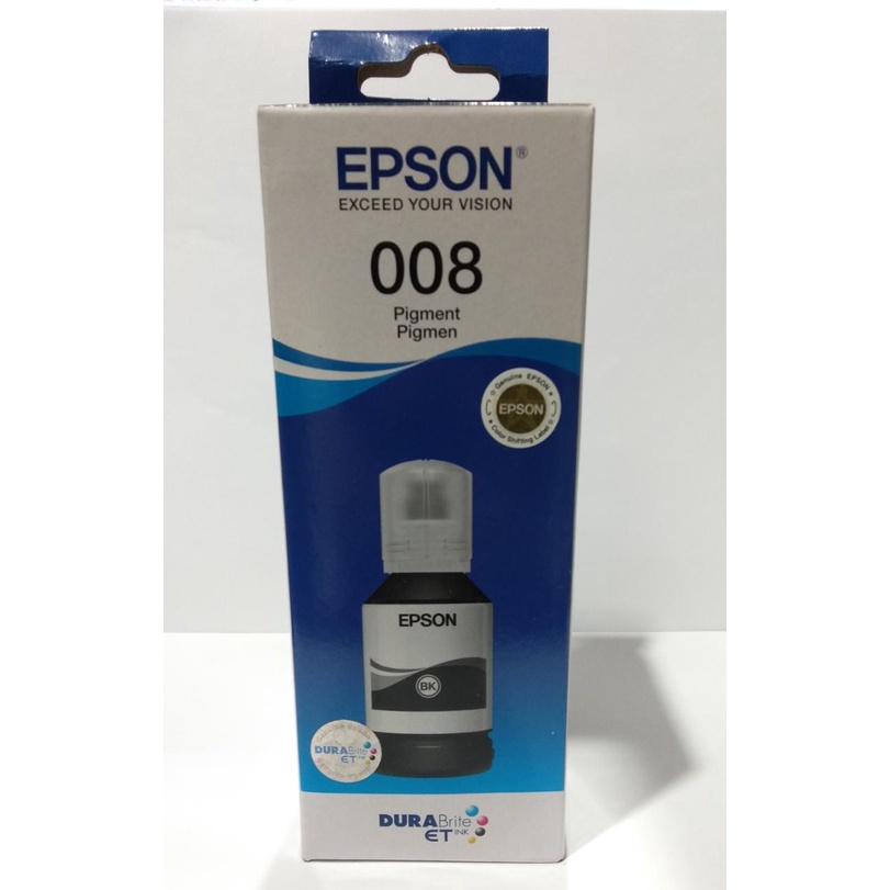 TINTA BOTOL EPSON 008 BK PIGMENT ..JAMIN ORIGINAL 100%