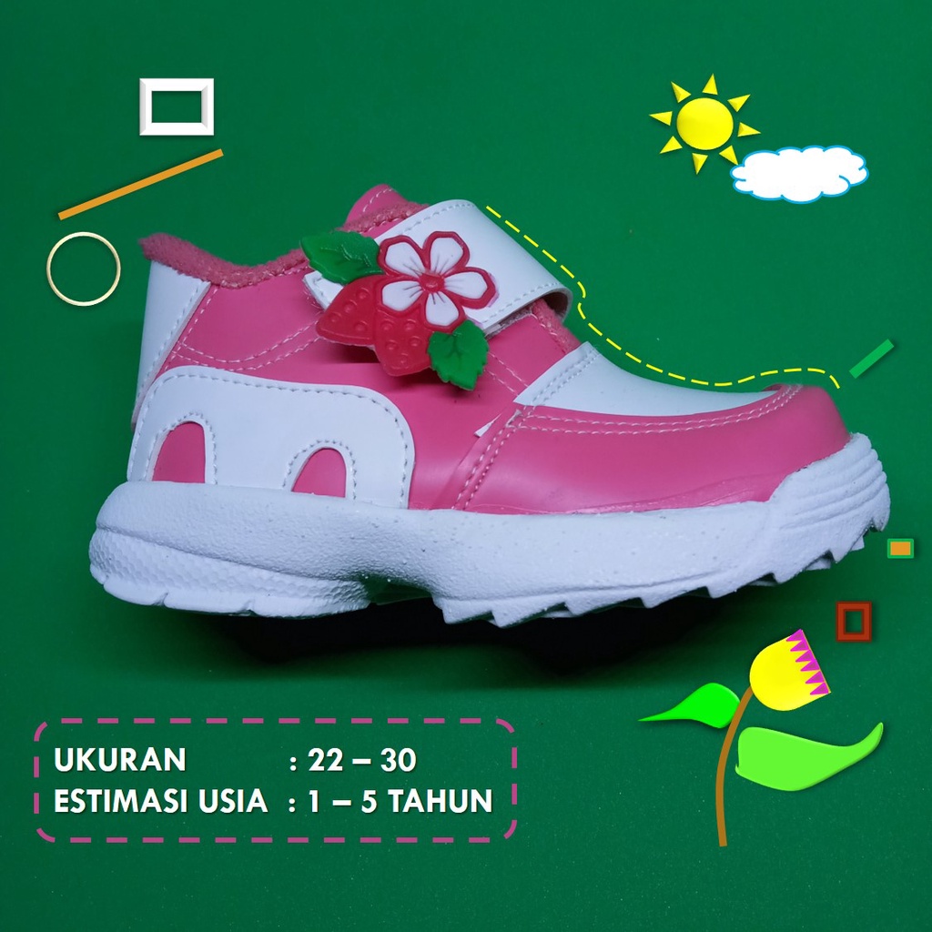 Sepatu anak perempuan / sneakers hype anak perempuan / sepatu anak import