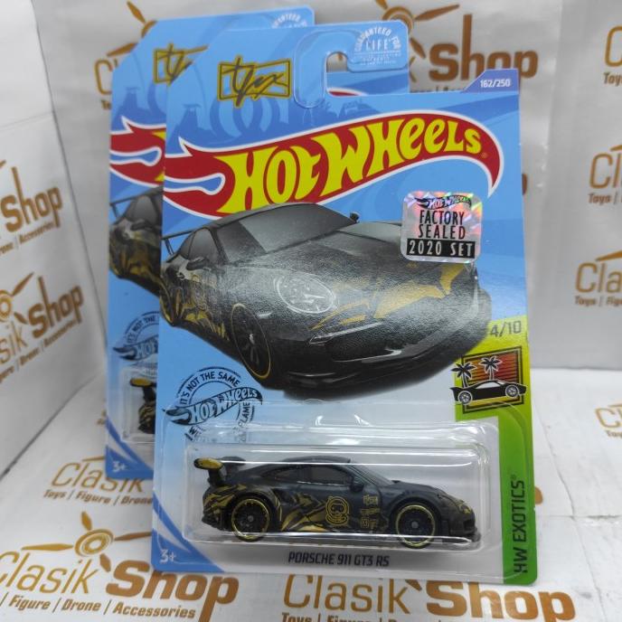 HOT WHEELS PORSCHE 911 GT3 RS Hitam EXCLUSIVE FACTORY SEALED 2020