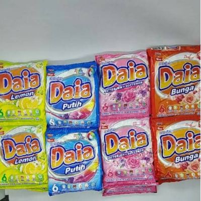 Daia 55gram violet / softener / putih daia detergent 1renceng isi 6pcs