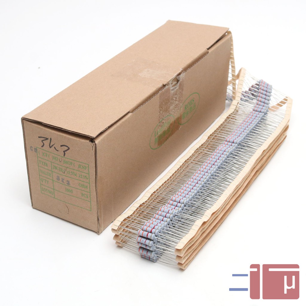 Resistor 3K3 3.3K 2W Metal Oxide 5% Taiwan Kaki Tembaga