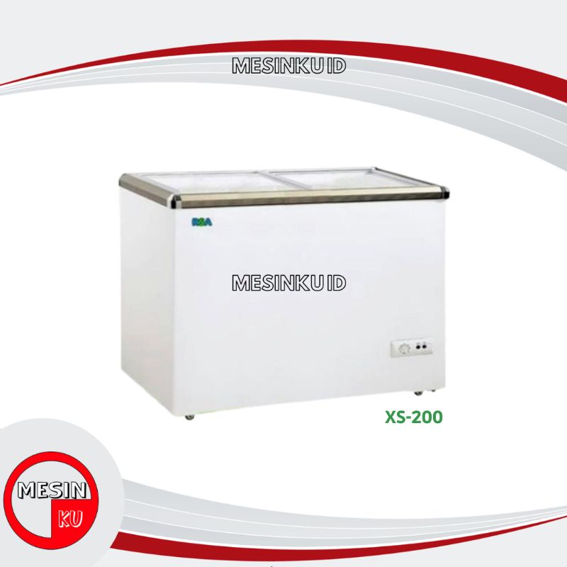 Flat Sliding Glass Freezer RSA XS-200 Freezer Frozen Food Rsa XS200