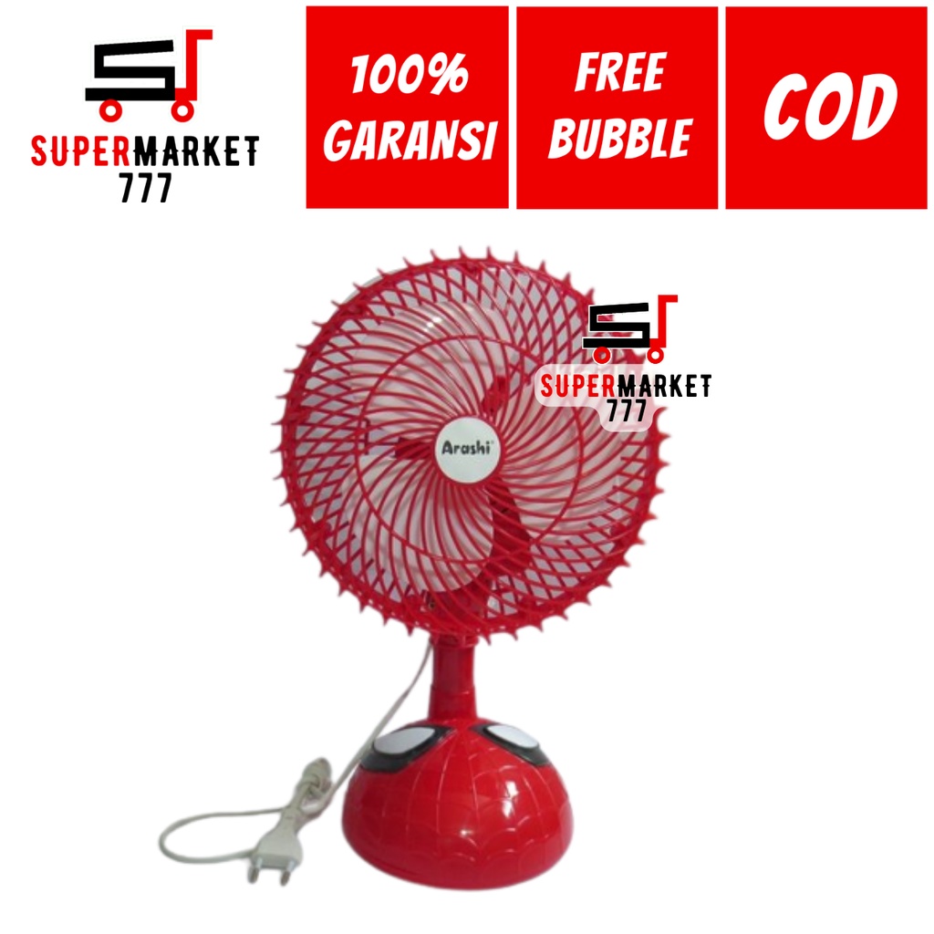 KIPAS ANGIN DUDUK ARASHI AR 138 KIPAS ANGIN MINI PORTABLE KARAKTER KIPAS ANGIN MEJA DUDUK MURAH BESA