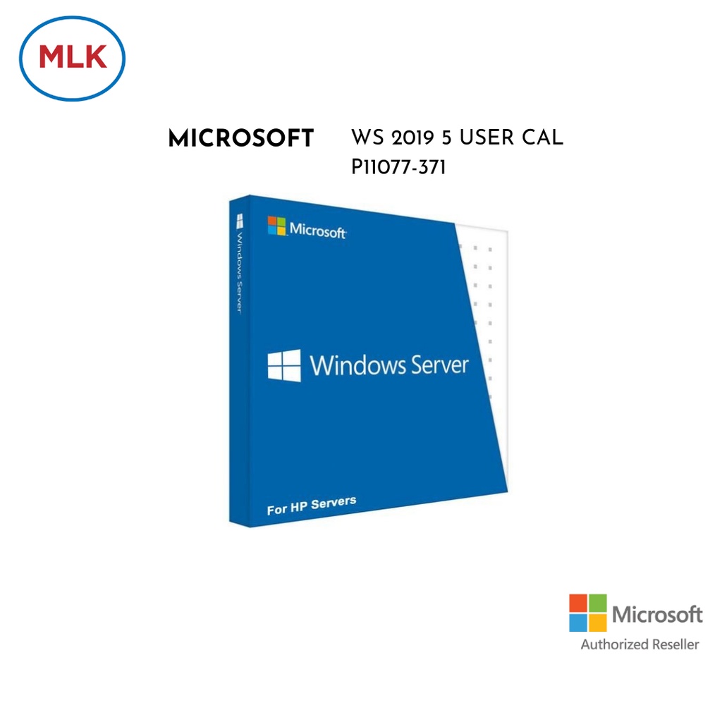 Microsoft Windows Server 2019 5 User CAL en/ko/ja LTU P11077-371