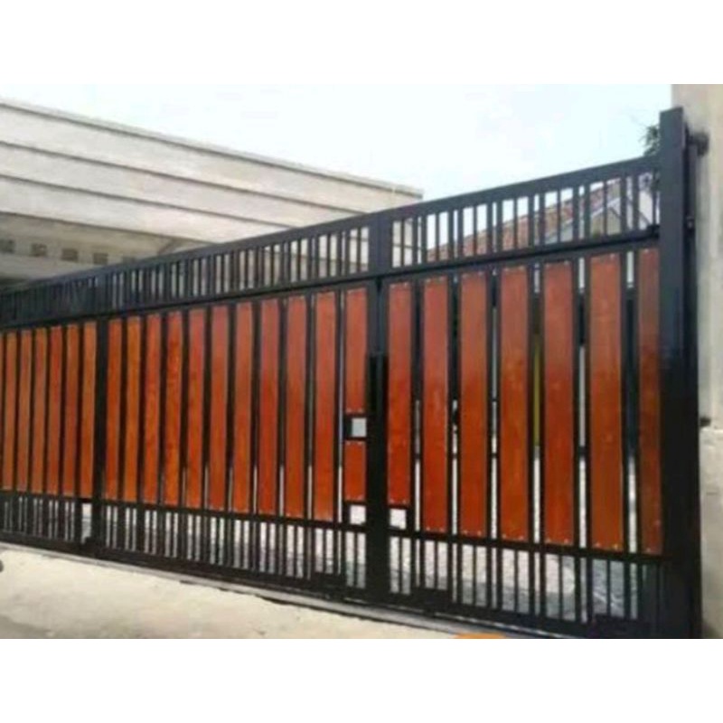 Pintu gerbang GRC Jogja harga per meter/Pintu pagar motif kayu