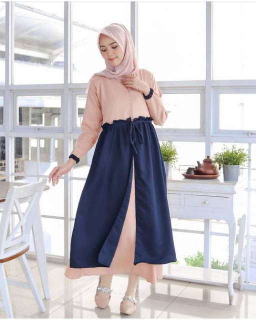 Gamis Aina fit XL moscrepe super murah