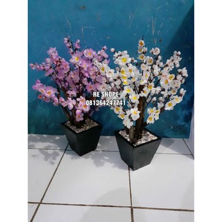 Bunga plastik bunga Sakura Bunga Meja pohon Hias Plastik Bunga plastik bunga Sakura Bunga Meja pohon Hias Plastik