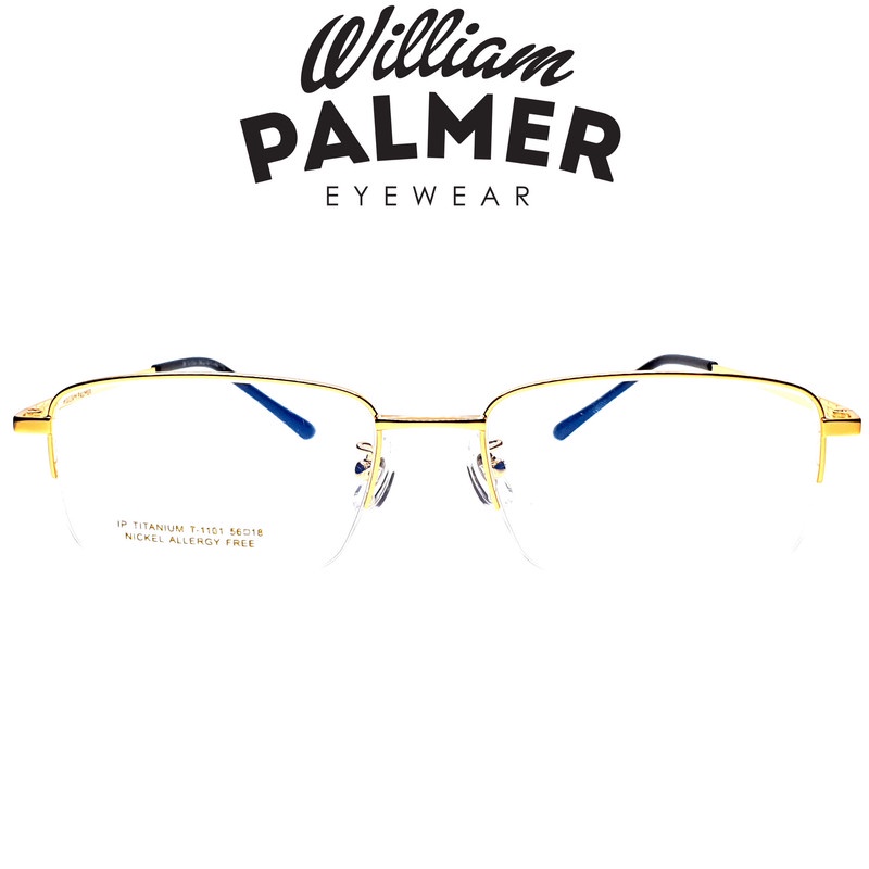 William Palmer Kacamata Pria Wanita Titanium 1101  Gold