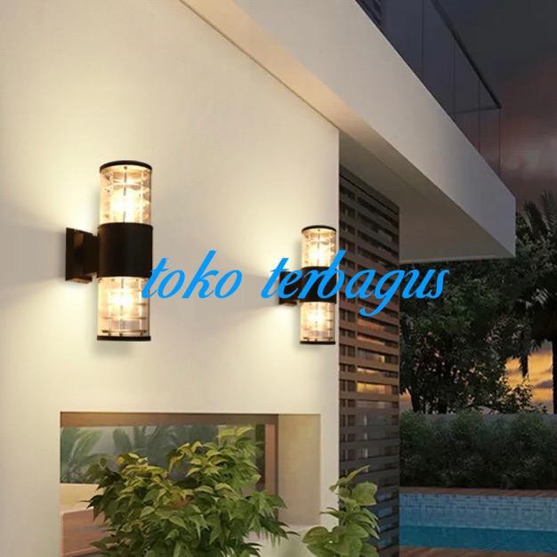 Lampu Hias Taman Teras Pilar Dinding Tempel Dekorasi Outdoor Garden Park Wall Light Lamp Decoration Dekor Decor