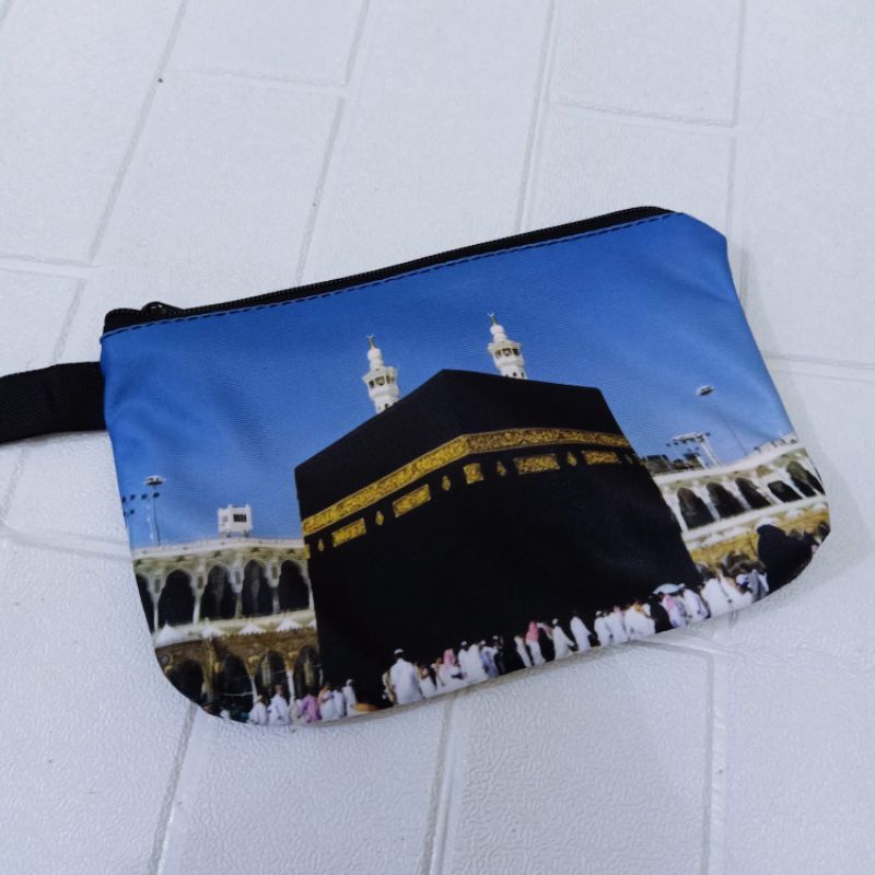 Pouch Printing Ka'bah Madinah / Dompet Wanita  by Zellshop