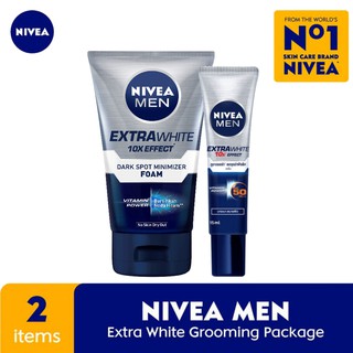 Nivea Men Extra White Dark Spot Paket 2 Dark Spot Minimizer Foam