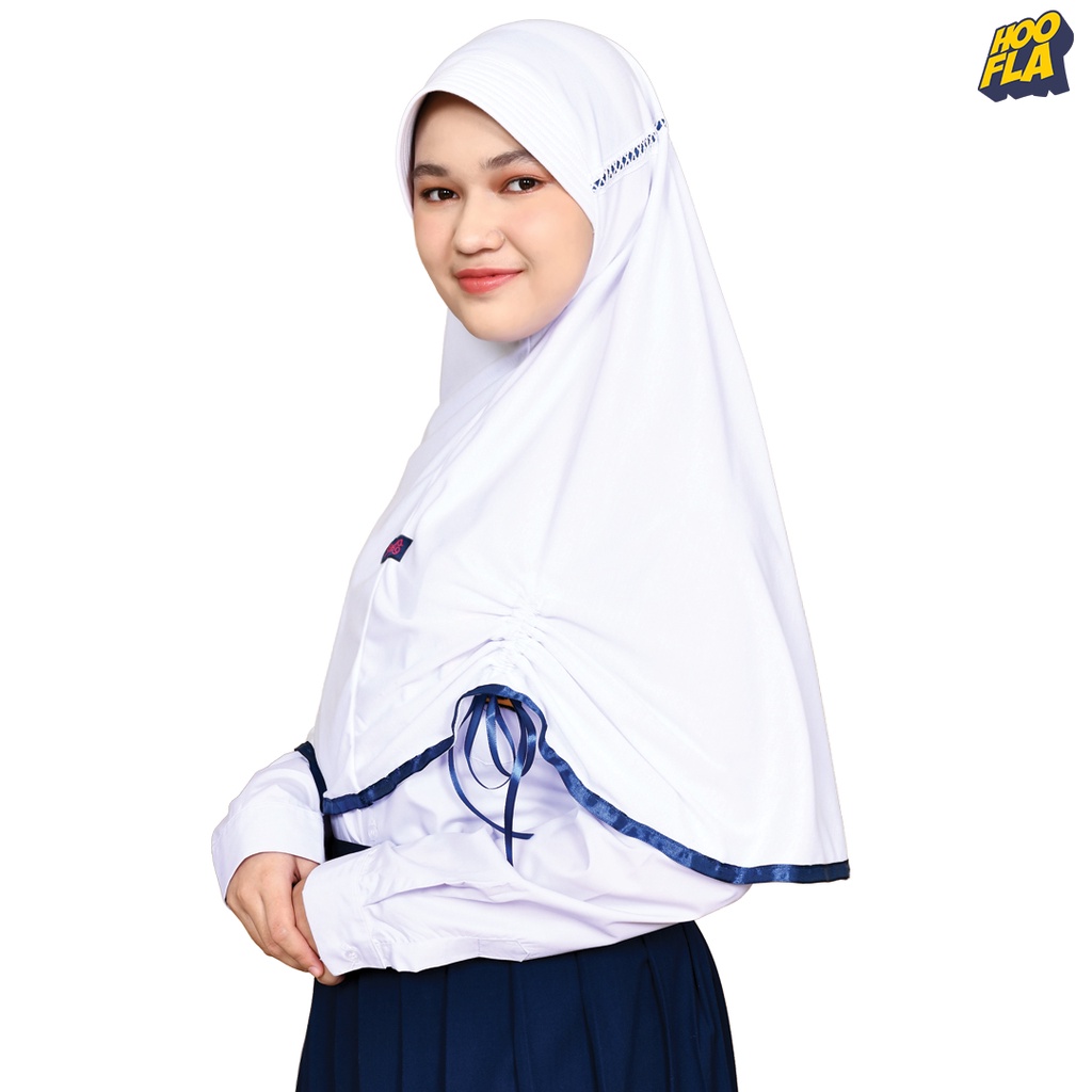 Jilbab Kerudung Anak Perempuan Sekolah SD SMP Instan Bergo Serut Kualitas Premium