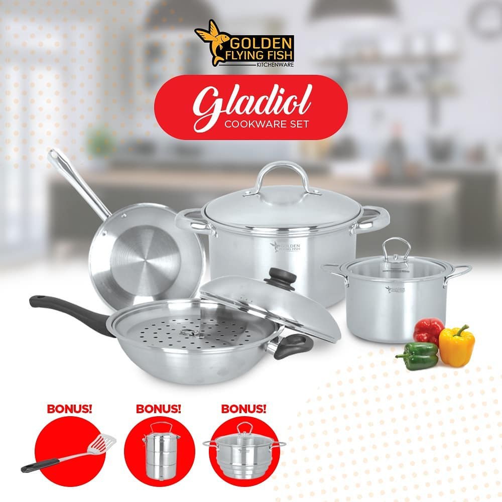 TERMURAH GLADIOL SET PANCI GOLDEN DRAGON GOLDEN FLYING FISH