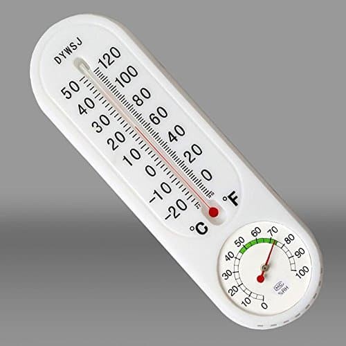 WS Thermometer Alat pengukur suhu ruangan Hygrometer analog 9 inch/pengukur temperatur ruangan/Hygro