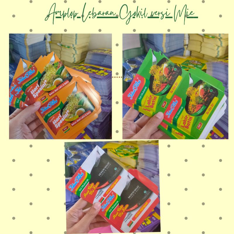 

Amplop Lebaran Gokill Snack Kekinian isi 10 pcs