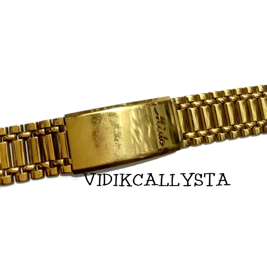 Strap Tali Jam Tangan Mido Ocean Star Commander Ocean Star Datoday 18mm Gold