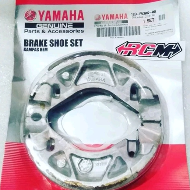 BRAKE SHOE SET KAMPAS REM TROMOL BEALAKNG YAMAHA MIO-J MIO GT XEON RC GT 125 MIO 125 FORCE MIOZ ORI ORIGINAL YAMAHA YGP ASLI 1LB-F530K-00