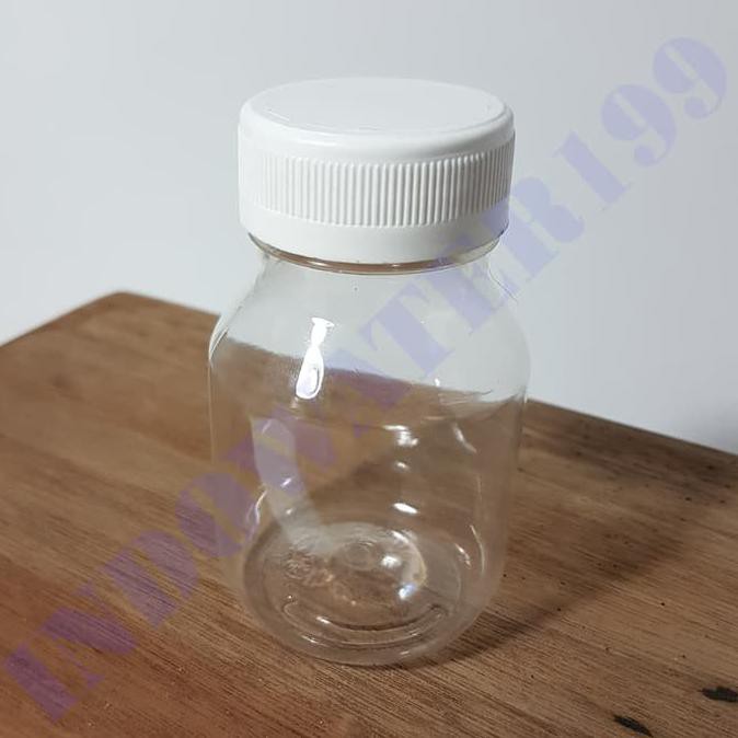 BOTOL TOPLES JAR PLASTIK PET 120 ML BULAT