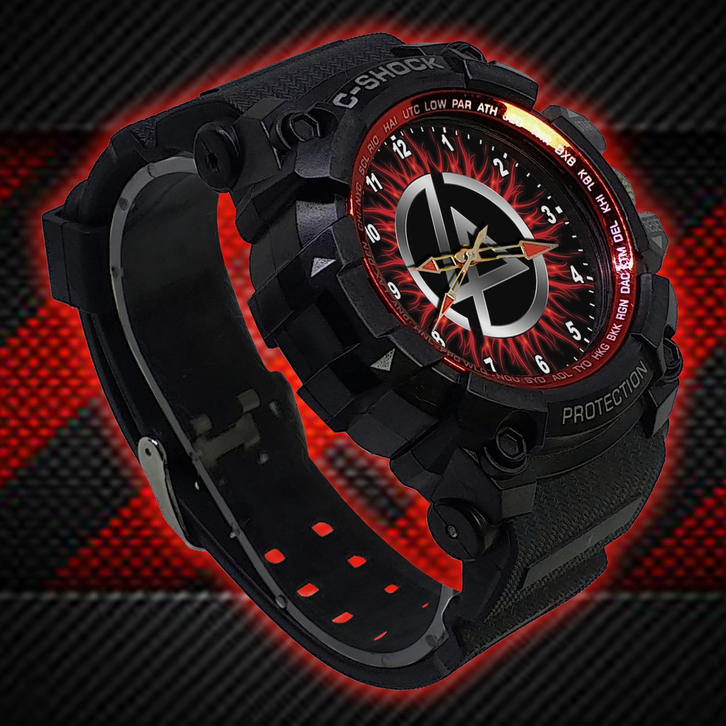 (ISTIMEWA BOSSQUE) JAM TANGAN LINKIN PARK LIST MERAH - EXCLUSIVE 1