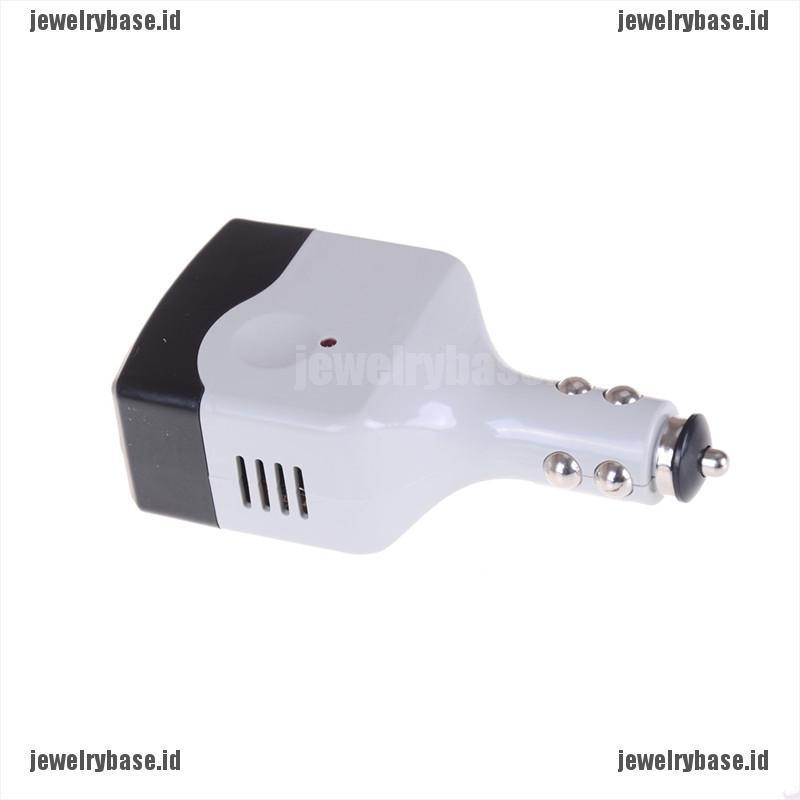 Base - Adapter Converter Inverter Dc 12v / 24v To Ac 220v Untuk Charger Mobil Power