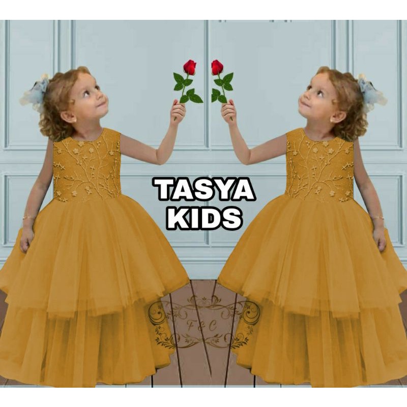 DRESS TASYA KID FASHION PAKAIAN ANAK PEREMPUAN FEHM
