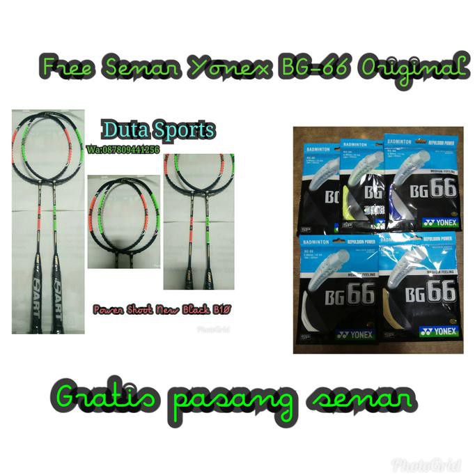 Raket Badminton Hart New Power Shoot B10 Black+Free Bg-66