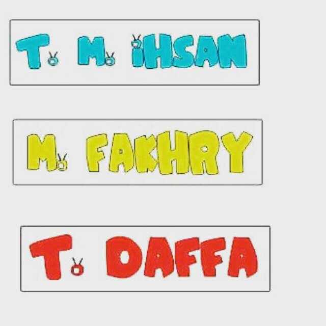 

Stiker nama