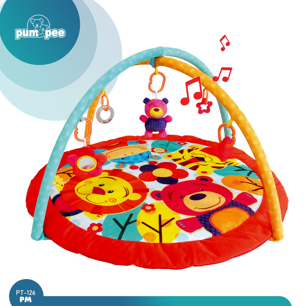 Pumpee Musical PlayMat Printed Mainan Playmat Bayi