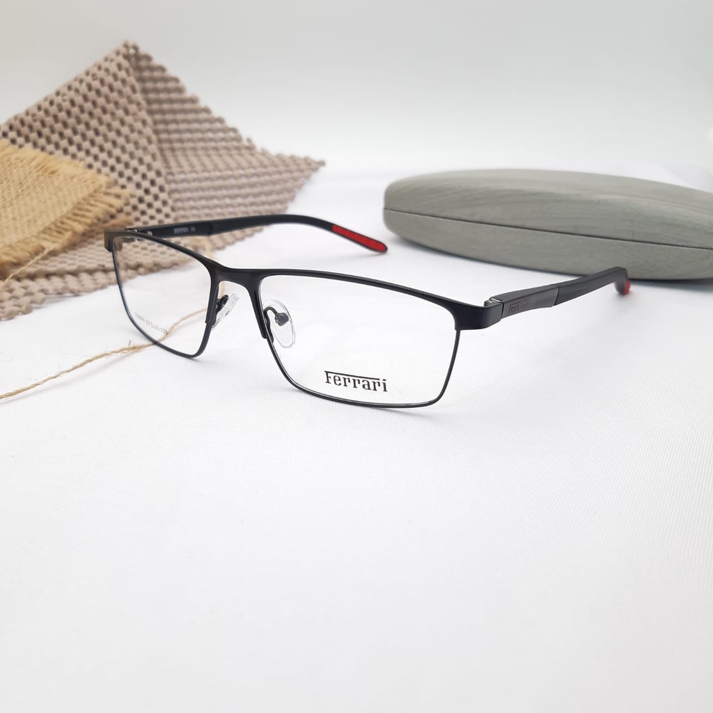 Ramadhan Sala!! Frame FER 8506 Kacamata Photocromic Pria / Wanita Anti Radiasi Premium Free Box dan Lap