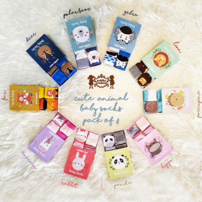 PETITE MIMI Kaos Kaki Bayi isi 4pcs Baby Socks