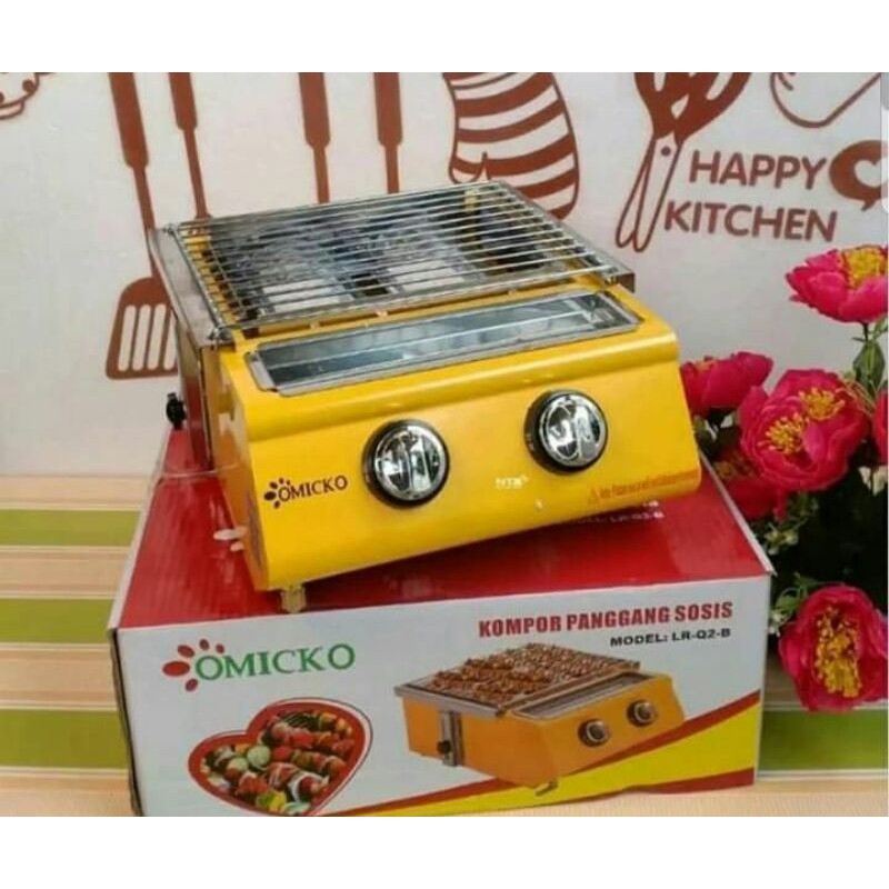 Omicko Kompor Pemanggang Sosis 2 Tungku
