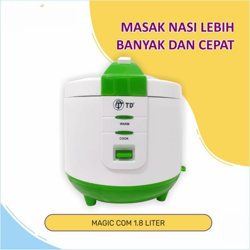 OKAYAMA  TD  , 1.8 Liter,  Magicom Rice Cooker , Penanak , Menanak nasi