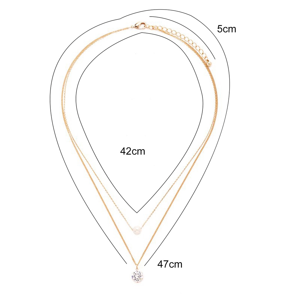 Hu Hu Hu Hu Hu Alat Bantu Pasang Kacamata♡ Kalung Choker Rantai Mutiara Berlian Imitasi Model Double Layer Untuk Wanita