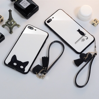 Casing Xiaomi Mi 10 Ultra 10T Pro Lite Cat Cartoon Lanyard