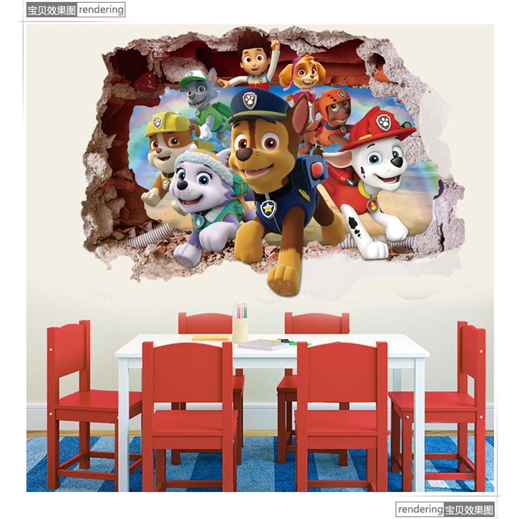 WALLSTICKER PAW PATROL UTB DOG POLISI POLICE POLIS STICKER SETIKER STIKER WALL STIKER KARAKTER KARTUN PENGUKUR TINGGI BADAN DEKORASI DINDING TEMBOK RUANG BELAJAR BERMAIN RUANG TIDUR KAMAR ANAK CEWEK COWOK PINTU LEMARI