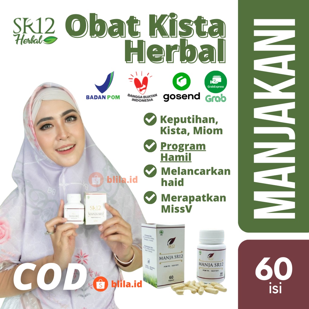 OBAT KISTA MIOM HERBAL SR12 MANJAKANI Majakani Original Aceh Menyembuhkan Miss V Aman BPOM BLILA