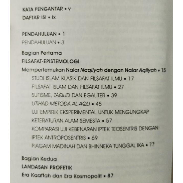 Filsafat Epistemologi Nalar Naqliyah dan Nalar Aqliyah Landasan Profetik Nalar Bayani Irfani dan Burhani - Noeng Muhadjir - NR