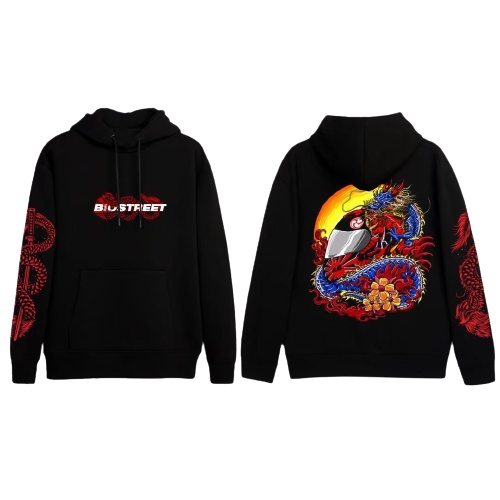 ZEUZ Jaket Sweater Hoodie BIONIC BIO STREET RED TRENDY ( Sablon ) ORIGINAL PREMIUM SERIES