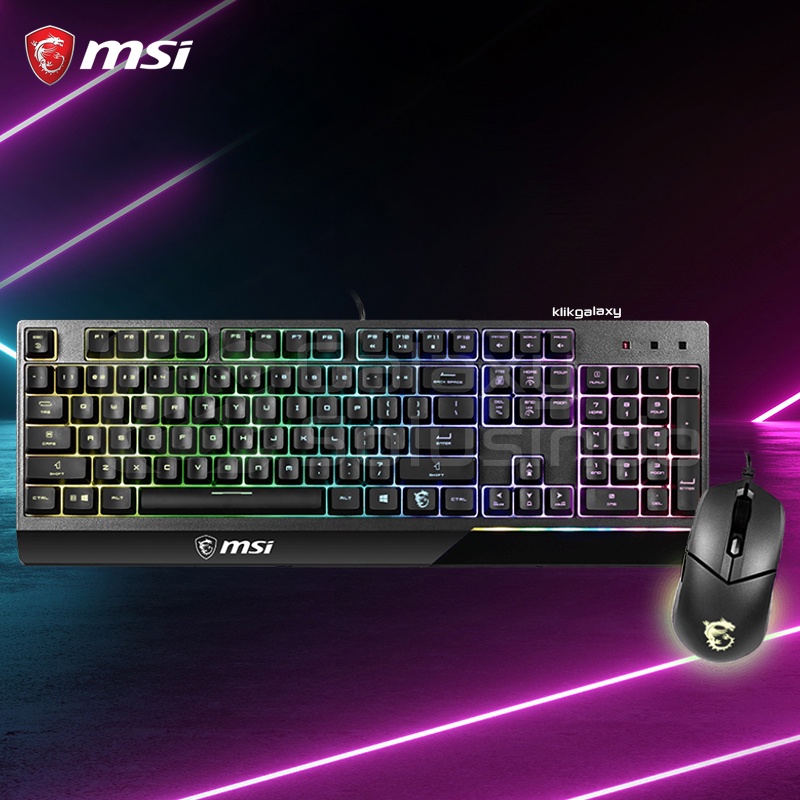 MSi VIGOR GK30 COMBO RGB Gaming Keyboard + GM11 RGB Gaming Mouse